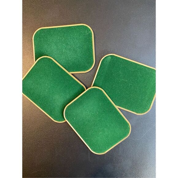 Set of 4 Vintage Avon Wildlife Coasters Tom O'Brien Felt Back - Picture 8 of 11